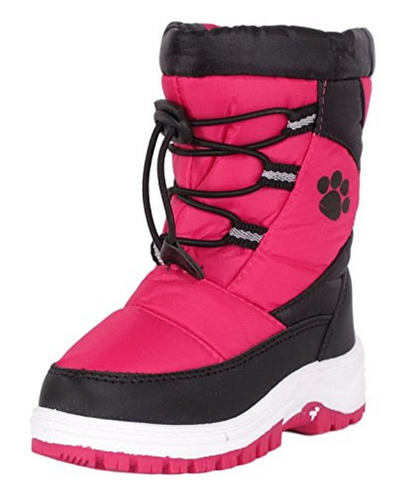 Rugged Bear Rugged Bear Girls Paw Print Snow Boots, Kids Walmart