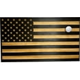 thumbnail image 3 of Wood Gray Carved American Flag 2-3 Gun Storage Magnetic Lock Pistol Safe Cabinet Decor, 3 of 7