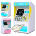 thumbnail image 2 of Piggy Bank Simulated Face Recognition ATM Machine Cash Box Without Electric Auto Scroll Paper Banknote Gift for Kids heqiyong LED, 2 of 2