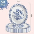 thumbnail image 2 of 50 Pcs Oval Paper Plates 12 Inch,Floral Paper Plates Heavy Duty,Easter Plates,Blue Large Disposable Dinner Serving Platters for Easter Spring Summer Picnic Wedding Baby Shower Party Decorations, 2 of 10