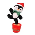 thumbnail image 2 of Puntoco Muñeco Navideño Eléctrico De Peluche Que Baila Y Canta Papá Noel (Versión Recargable) C,Decoración Hogareña, 2 of 4