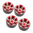 thumbnail image 4 of Llantas de rueda de 1,9 pulgadas, de 4 piezas de aluminio CNC resistente para 1:10 RC Crawler -4 Axial SCX10 90046 rojo Yotijar Llantas de rueda de coche RC, 4 of 10
