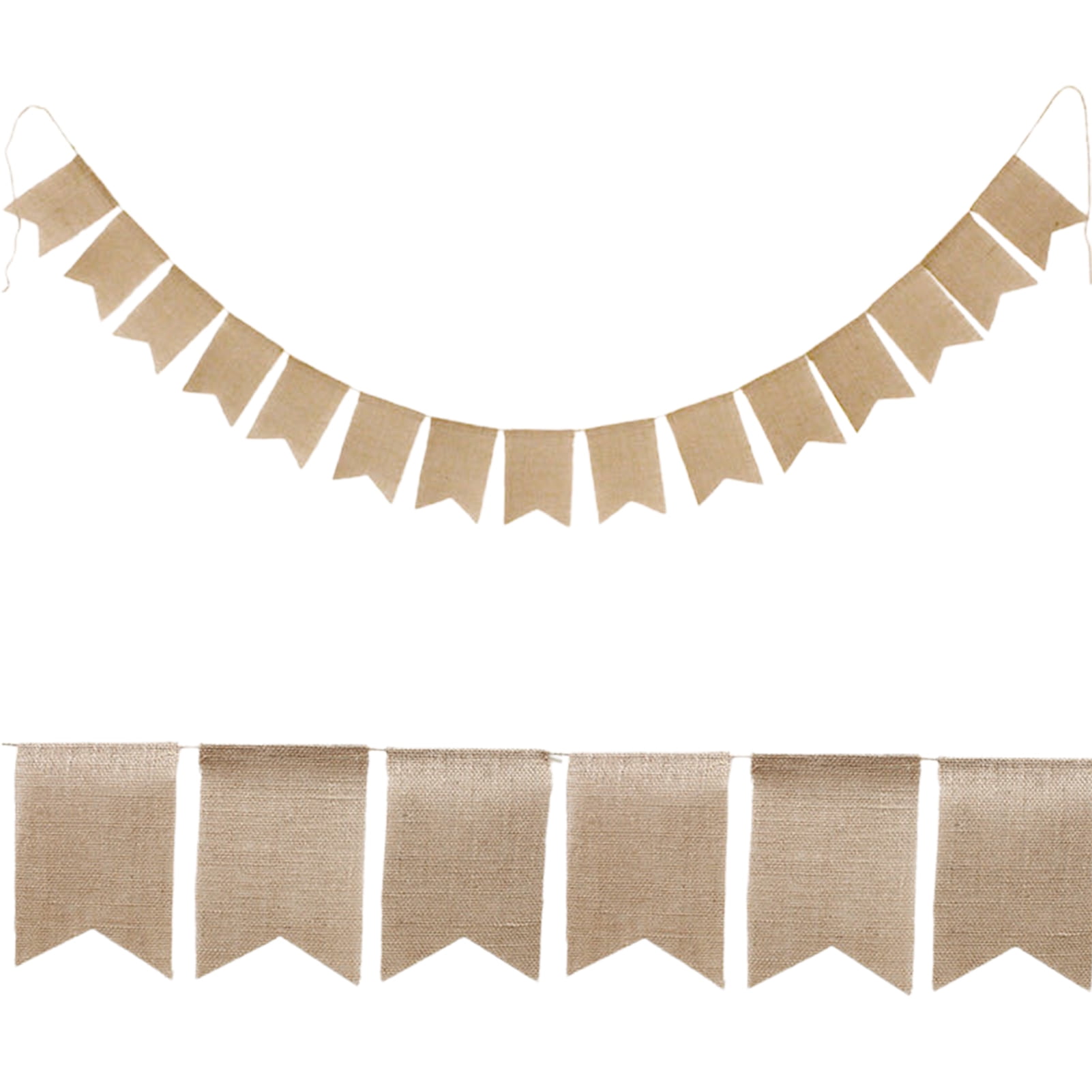 Triangle Burlap Banner Clipart