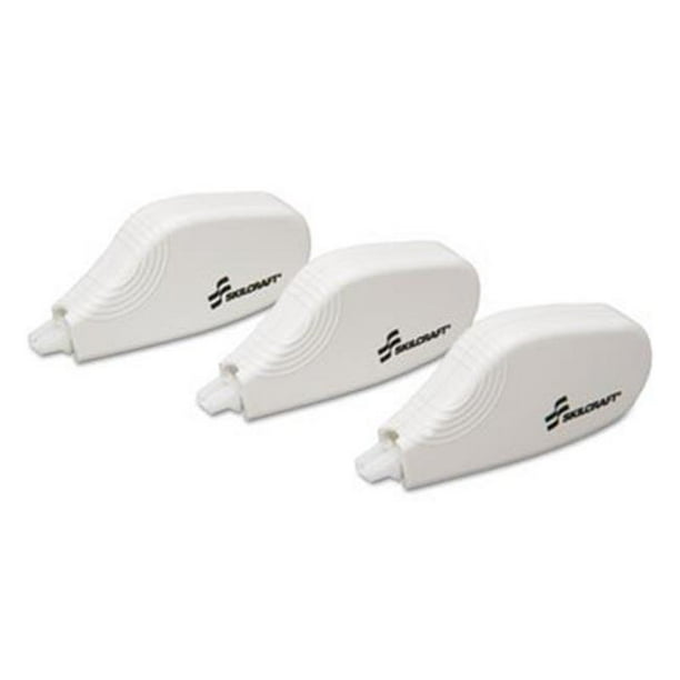 Ability One 5117933 Skilcraft Correction Tape with NonRefillable Mini Dispenser, White Pack