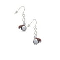 thumbnail image 3 of Delight Jewelry Silvertone Penguin with Scarf Silver tone Infinity French Earrings, 3 of 4