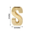 thumbnail image 3 of Efavormart 6" Shiny Gold Plated Ceramic Letter "S" Sculpture Flower Vase, Bud Planter Pot Table Centerpiece, 3 of 9