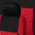 thumbnail image 3 of 9 Uds fundas de asiento de coche Protector de asiento de diseño automático estilo pista de neumático Ehuebsd rojo, 3 of 7