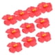 thumbnail image 3 of GOOHOCHY 10 piezas de flores de hibisco, hermosa decoración artificial hawaiana, cabeza de flor, material de bricolaje para boda, fiesta hawaiana Luau, 3 of 8