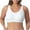 White, variant on Bigersell Women Plus Size Sports Bras with Bra Extenders 3 Hooks Seamless Wireless Padded Push up Bras No Underwire Coffee S