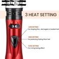 thumbnail image 4 of Hot-Air Hair Brushes, 3-in-1 Hot Air Styler and Rotating Hair Dryer for Dry Hair, Curl Hair, Straighten Hair, with 2 Interchangeable Brushes, 3 Temperature Settings for Dry and Wet Hair, 4 of 8