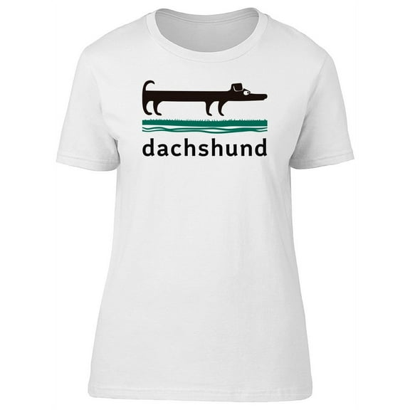 Funny Dachshund Dog Doodle T-Shirt Women -Image by Shutterstock, Female XX-Large