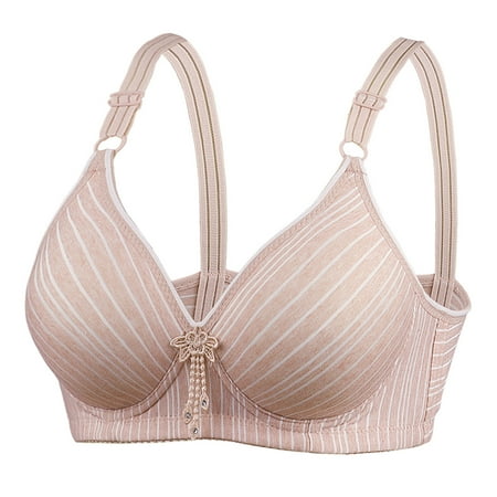 Bigersell Womens Sports Bras Sale High Impact Sports Bras for Women Balconette Bra Style B4519 V-Neck Full-Coverage Bras Hook and Eye Bra Closure Big Girls Size Sports Bras High Support Beige S