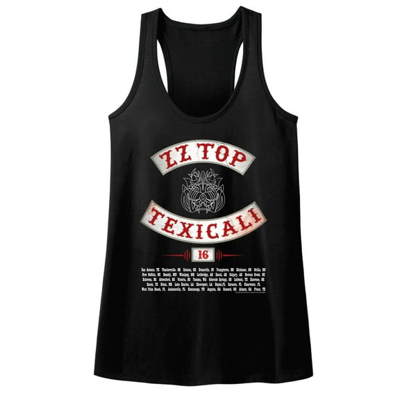 ZZ Top Texicali Black Ladies Racerback Tank Top T-Shirt