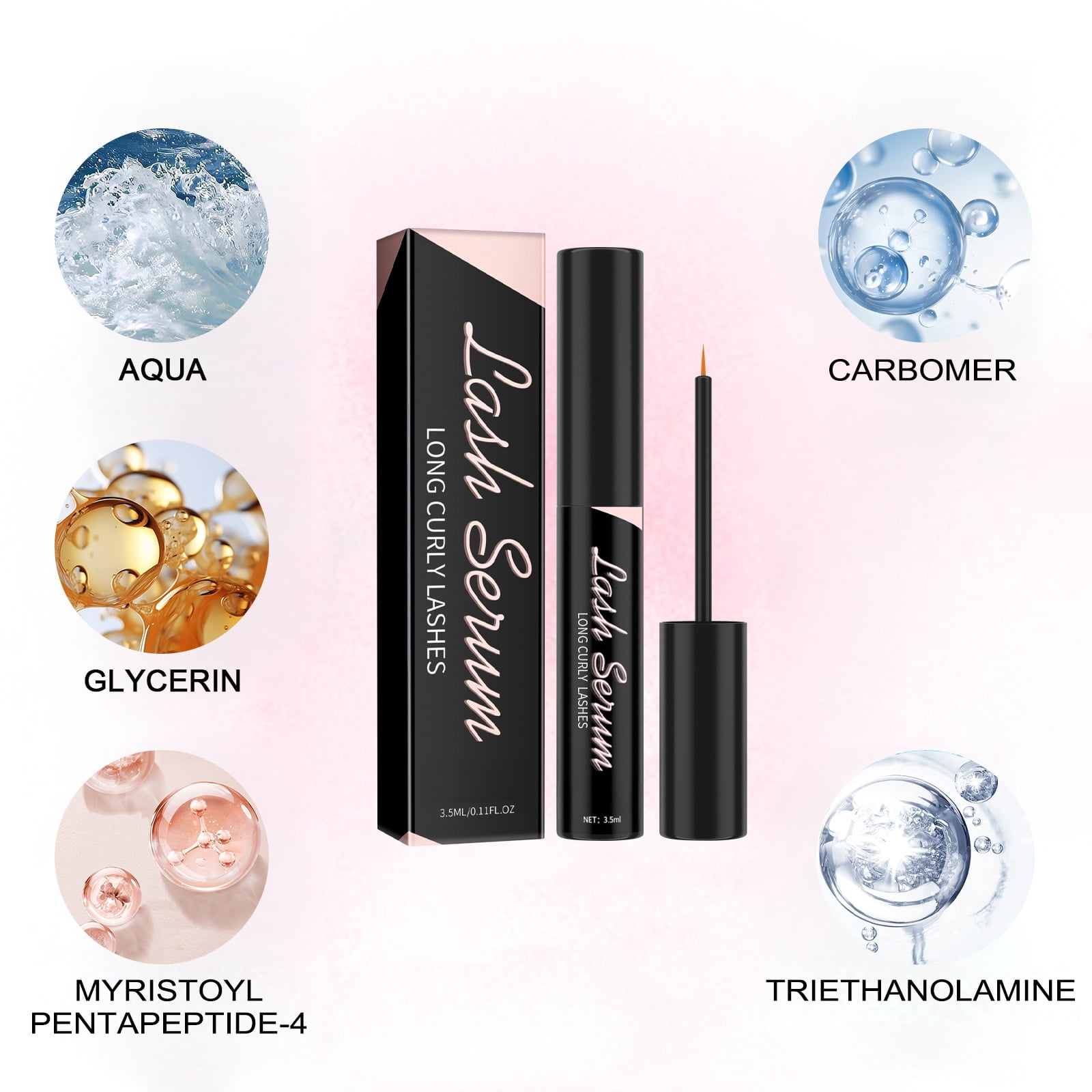 Alvantor Eyelash Growth Serum, Nourishing Lash Enhancer, 0.11 fl oz