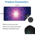 thumbnail image 2 of Large Mouse Pad,Sacred Geometry,Flower of Life Symbol Large XL Desk Mat Extended Waterproof Mouse Mat with Stitched Edges and Non-Slip Base for Office Gaming Home 31.5 X 11.8 Inch, 2 of 6
