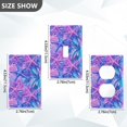 thumbnail image 7 of Yayeee Duplex Wall Plate 1-Gang 4.5"x2.7" Home Receptacle Light Switch Decorative Outlet Cover, Purple Starfish Pattern, 7 of 7