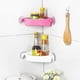 thumbnail image 4 of Corner Storage Rack for Kitchen and Bathroom - Triangle Suction Cup Shower Shelf with Space-Saving Design, 4 of 5