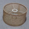 thumbnail image 6 of Drum Lampshade Woven Rattan Lamp Shade, Ceiling Light Fixture Shade, Hanging Pendant Lamp Cover, Chandelier Lampshade for Floor Light, Table Lamp , 22cmx14cm, 6 of 10