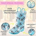 thumbnail image 4 of Puddle Play Waterproof Aqua Panda PVC Rain Boots Easy-On Handles - Size 9 Toddler - Blue, 4 of 6