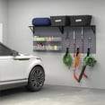 thumbnail image 4 of RST Brands Flow Wall 14 PC Plastic Heavy Duty Shelf & Bin Storage Set - Silver, 4 of 7