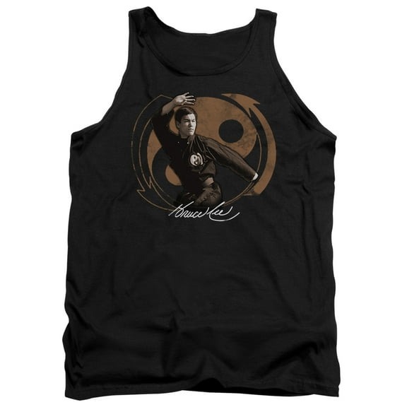Bruce Lee Jeet Kun Do Pose Adult Tank Top Black