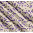 thumbnail image 3 of Soimoi Cotton Poplin Fabric Leaves & Lavender Shirting Print Sewing Fabric Yard 56 Inch Wide, 3 of 7