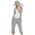 thumbnail image 5 of Pyjama une Pièce en Flanelle Parent-Enfant Dessin Animé animal avec Strass, 5 of 5
