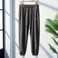 thumbnail image 3 of Pantalones deportivos para hombre, pantalones de chándal de verano para hombre, pantalones lisos, finos, elegantes, vintage, elásticos, originales, baratos, precio coreano Y2k, 3 of 4