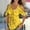 Yellow womens blouses and tops dressy, variant on Summer Saving Wycnly Womens Blouses and Tops Dressy Going out Fashion Cold Shoulder Elastic Waist Swing Plus Size Tunic Shirts Summer Floral Print V-Neck Short Sleeve Cute Tees Tops Hot Pink l