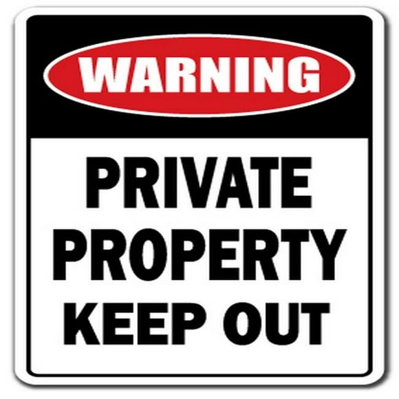 SignMission Z-1014-Private Keepout 14 in. Private Property Keep Out Parking Sign - No Trespassing Stay Out