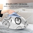 thumbnail image 5 of GZHJMY Bicycle Bike Print Satin Pillowcase for Hair and Skin Silk Pillowcase, Queen Size(20x30 inches) - Slip Cooling Satin Pillow Covers with Envelope Closure, 5 of 7