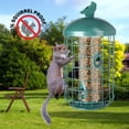 thumbnail image 7 of MUMTOP Squirrel Deterrent Green Bird Feeders for Outdoors Hanging, 2.73 lb Large Capacity, Caged Tube Wild Bird Feeder – Premium Grade Steel, Chew-Proof and Weather Resistant, 7 of 7
