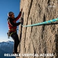 thumbnail image 2 of 1/2 Inch Arborist Rigging Rope (100 Ft) - ASTM F2116 Certified (9,000 lbs MBS / 900 lbs SWL) - Static Polyester Bull Rope for Tree Climbing, Nautical Rigging & Swings (Blue), 2 of 11