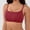 Red, variant on Women Bra Seamless Wireless Lette Comfortable Breathable Non Padded Sports Bras for Women White M