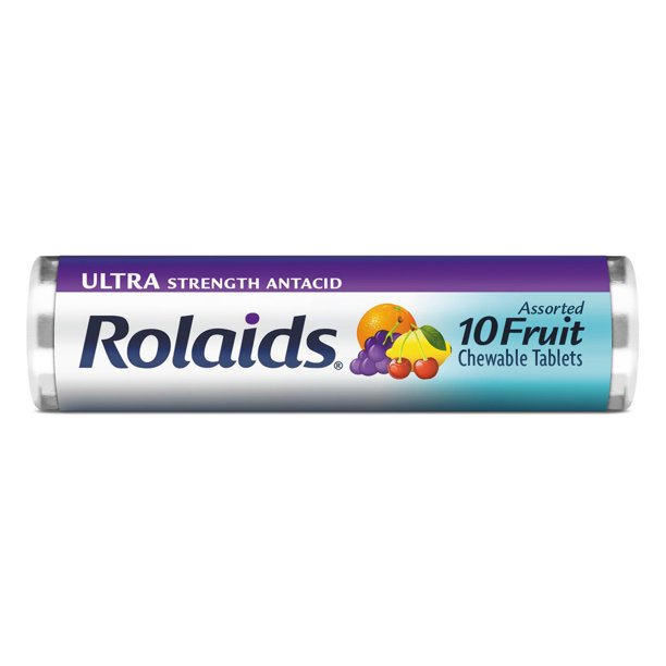 Rolaids Ultra Strength Tablets, Fruit 10ct Roll