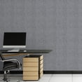 thumbnail image 4 of Dundee Deco Peel and Stick Faux Fabric Wallpaper Roll, 24" x 9', Charcoal Grey, 4 of 8