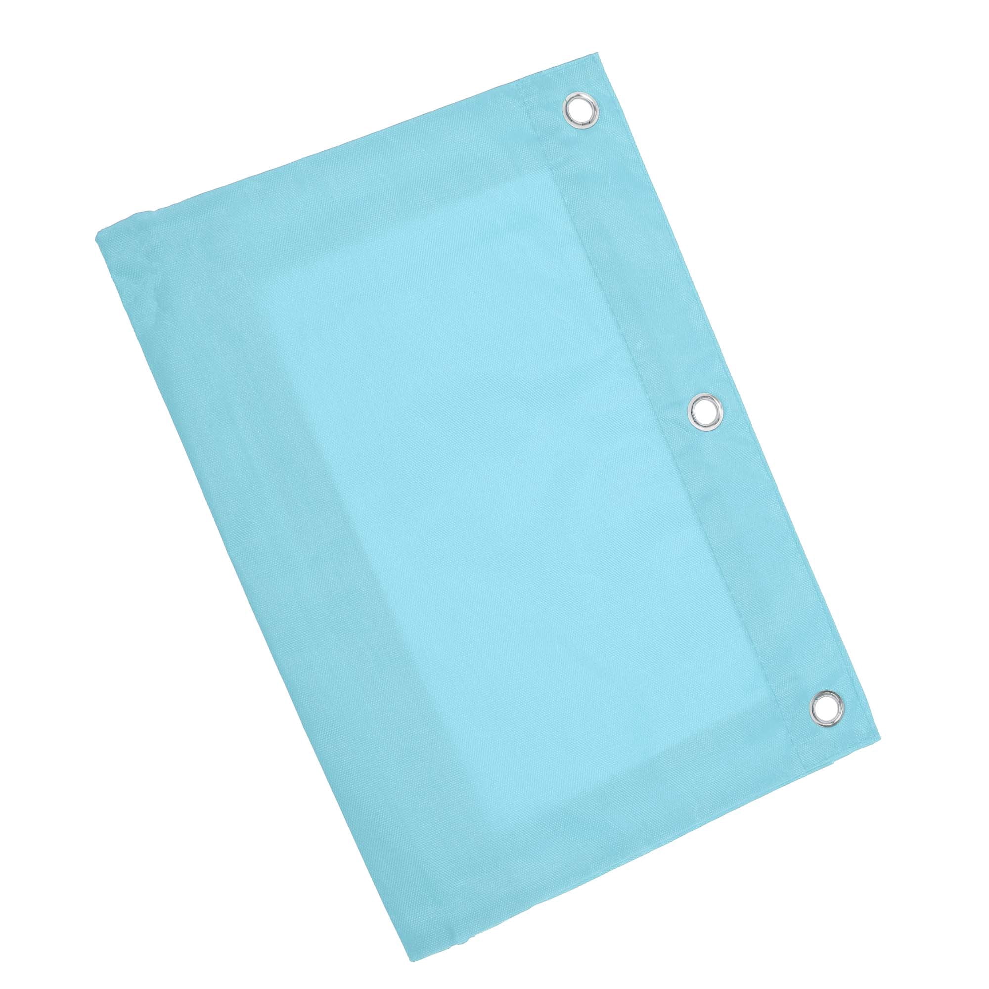 Unique Bargains Pencil Case for 3 Ring Binder, Double Layer, Smooth Zipper Sky Blue
