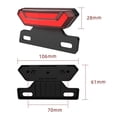 thumbnail image 3 of Dsseng 36-48V Ebike Rear Light Tail Light 4 Pin Led Light Rear Lamp For Night Riding, 3 of 6