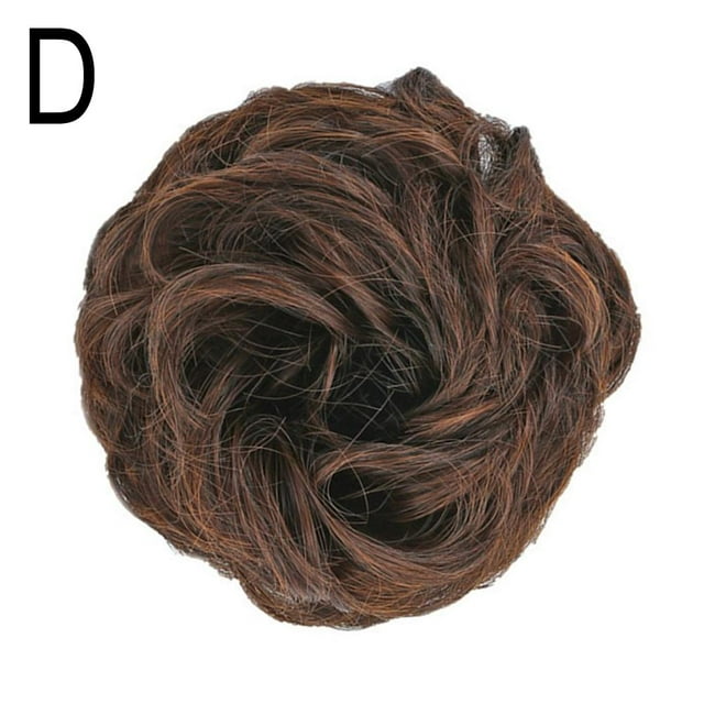 Curly Messy Hair Bun Piece Updo Scrunchie Fake Natural Bobble Hair M9A7