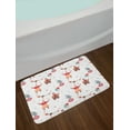 thumbnail image 2 of Circus Bath Mat, Watercolor Paint Pattern of Funny Clowns on a Ball Stars and Flags, Plush Bathroom Decor Mat with Non Slip Backing, 29.5" X 17.5", White Multicolor, by Ambesonne, 2 of 2