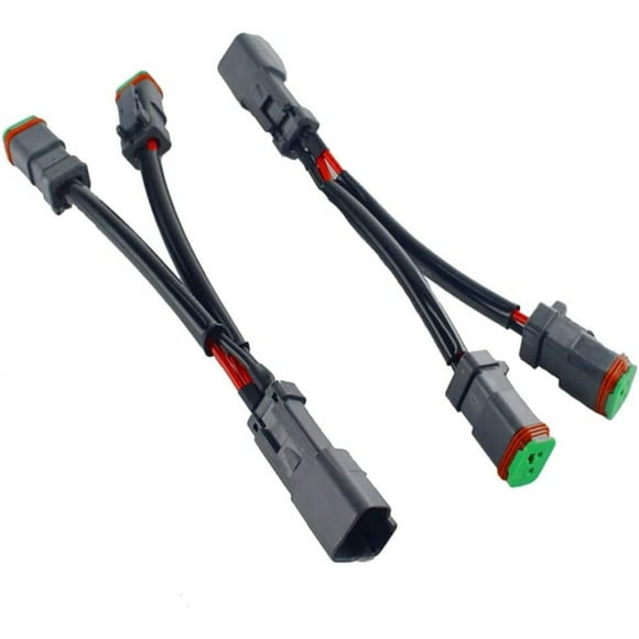 ORUYROP Y Type Leads Deutsch DT DTP 2 Pin Socket for LED Pod Work Light Retrofit Connectors Wiring Harness as shown 500161893