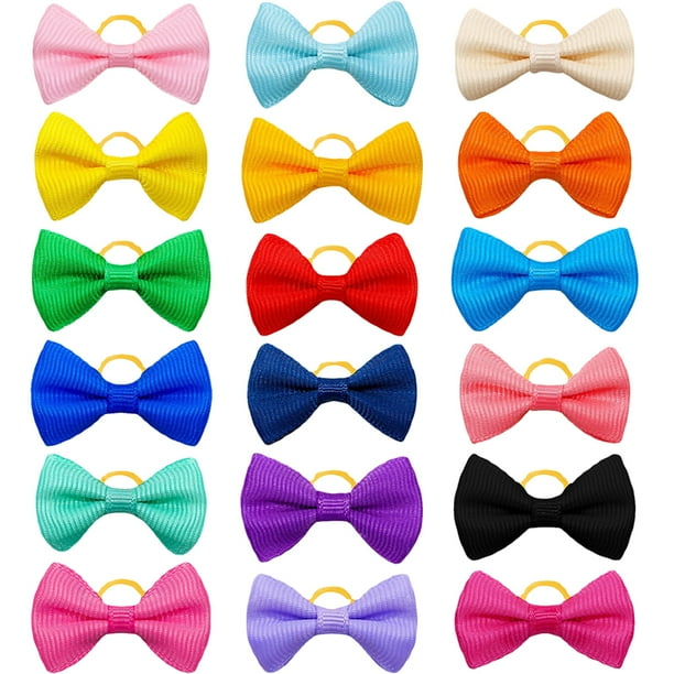 50 lazos para el pelo para perros, cintas para el pelo para cachorros, pajaritas para mascotas, adornos para fiestas