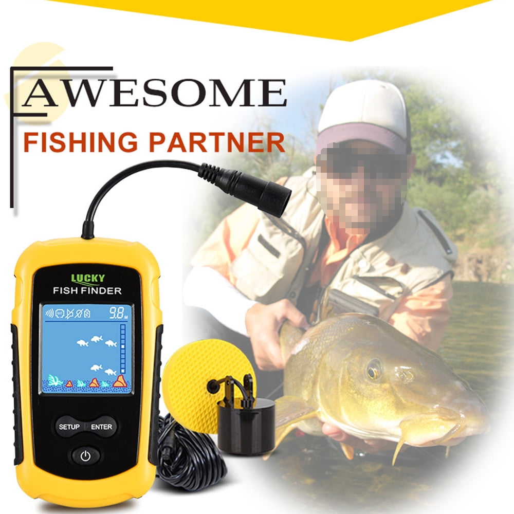 Fishing ,Sounders Portable Sonar 100m Sonar Sounders Screen Portable Wired Fish 100m Sonar Portable Sonar Sounder Wired Fish 100m Color Screen Portable Lcd Color Screen Mewmewcat Huiop