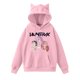 thumbnail image 4 of pop Huntrix Print Cat Ears Hoodie with De-mon Sweatshirt HUNTRX Movie Fashion Streetwear Long Sleeve Print Soft Sweatshirt M, 4 of 4