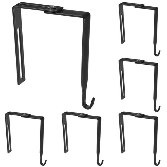 6 Pcs Door Cabinet Hook Hangers Wardrobe Storage Hook Utility Kitchen Hook Cubicle Hooks Cabinet Door Hanger Work Office
