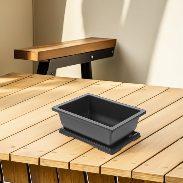 FOMIYES Plástico Maceta Rectangular Con Agujeros Para Drenaje Para Suculentas En Espacios Interiores Y Exteriores
