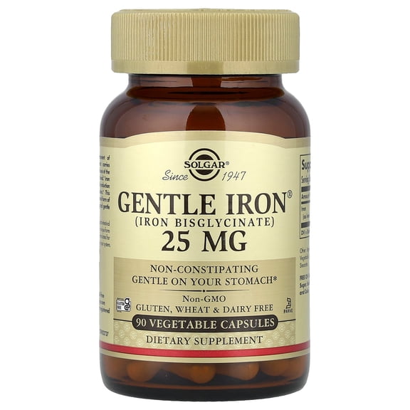 Solgar gentle iron 25 mg - 90 vegetable capsules
