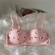 thumbnail image 1 of Sanrio Hellokittyed-Sujetador con estampado de dibujos animados, ropa interior bonita, pecho pequeño, Push-Up, cómodo, Conjunto de sujetador inalámbrico, Kawaii, nuevo, 1 of 4