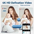 thumbnail image 4 of Mini Security Camera,4K HD Wireless Nanny Cam,Free Cloud&SD Storage,Miniature Pet Monitor with App,Motion Detection,Infrared Night Vision,Works with/Without WiFi for Baby/Pet/Nanny Monitoring Camera, 4 of 11