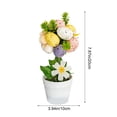 thumbnail image 3 of COM1950s Easter Egg Planter, Colorful Speckled Artificial Egg in Pot, Easter Table Decor and Spring Home Centerpiece, 7.87 Inch Holiday Desktop Decoration, 3 of 7
